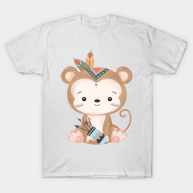 Monkey T-Shirt by O2Graphic